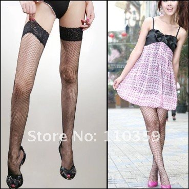 10pcs/lot Black and white Sexy Evening Party Clubwear Lace Fish Net Stockings