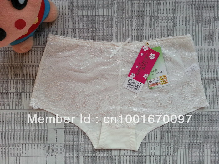 10pcs/lot Comfortable  fashionable sexy mid-rise lace bamboo fiber women underwear