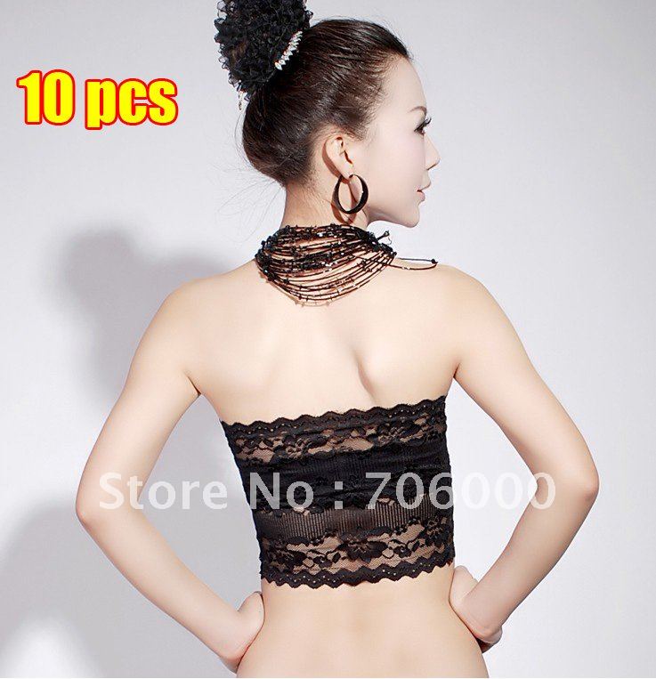 10pcs/lot Fashion sexy ladies Lace Bra noble chest wrapped multi-color Multi-style Random Free  Shipping