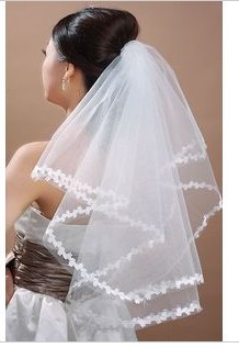 10pcs / lot free shipping  2013 new design 1.5M Computer embroidery The bride wedding veil,Wedding dress accessories
