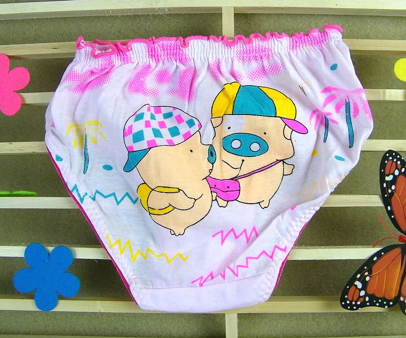 10pcs/lot free shipping Children panties mcdull 100% cotton print ploughboys panties shorts 13017