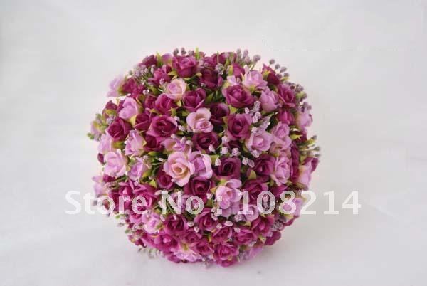 10PCS/lot Free shipping Wedding bouquets,Bridemaid Bouquets with 5 colors Bridal Flowers silk Rose Flowers