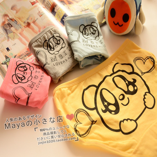 10pcs/lot free shopping! hot sales Lovely ha mother in aso waist cotton underwear underwear in cartoon lady waist pants