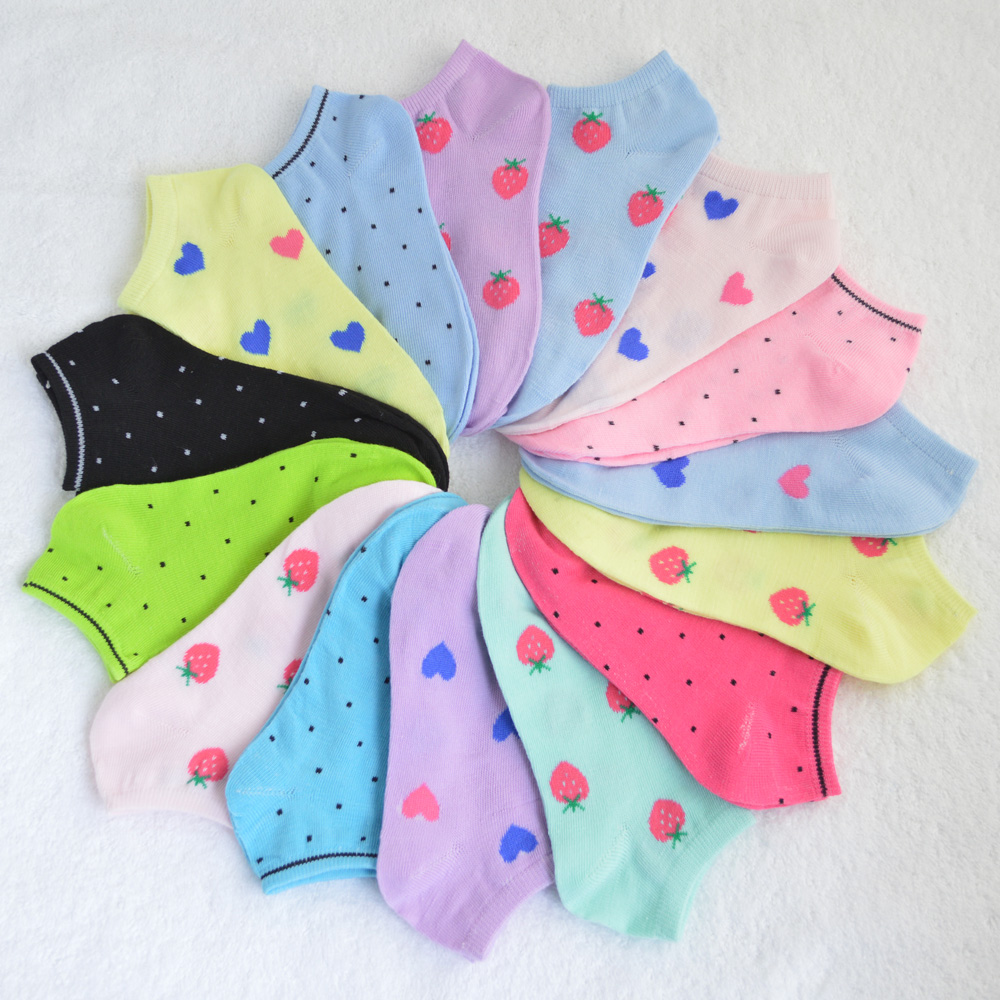 10pcs/lot Hot-selling summer sock slippers candy color sock trend cute cotton socks fashion female socks