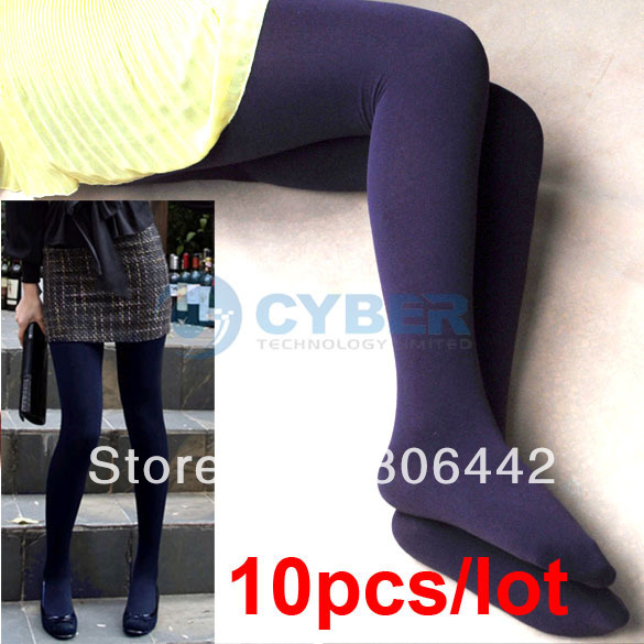 10Pcs/lot NEW Winter Fashion Slim Fleece Tights Pantyhose Warmers leggings Women Stockings 5 Colors