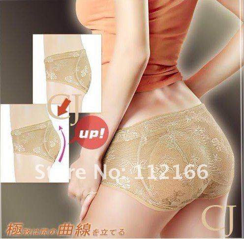 10pcs/lot Padded Butt Enhancer Panties Panty Shaper Underwear Four Size M, L, XL, XXL , Free Shipping, Beige And Black