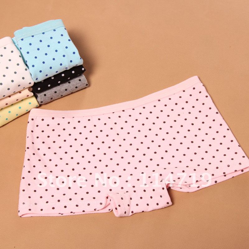 10pcs/lot wholesale Fashion women's lady sexy 100% cotton low-waist panties princess trunk boxer shorts underwear FREE SHIPPING