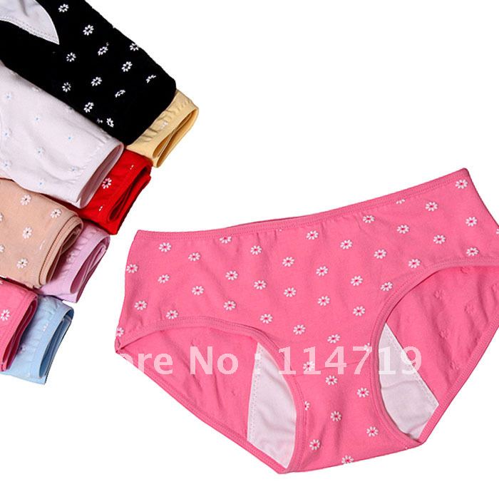 10pcs/lot wholesale Women Female physiological panty leak-proof day and night 100% cotton briefs health pants FREE SHIPPING
