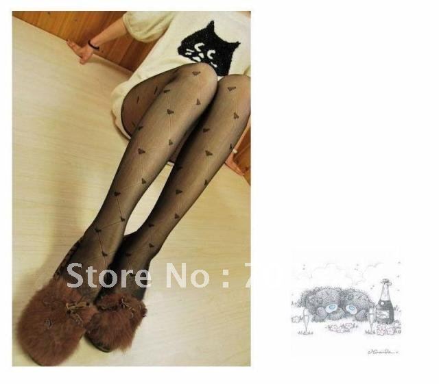 10PCS/lot Women's Thin Tights Sexy leg Diamond Clover Hosiery Ladies Fashion Sexy Slim Pantyhose Stockings