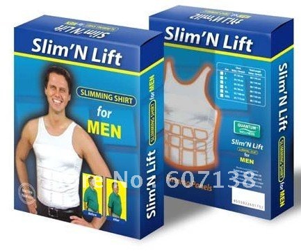 10pcs Men's Slim N Lift Slimming Vest Body Shaper with mixed sizes Black or white color