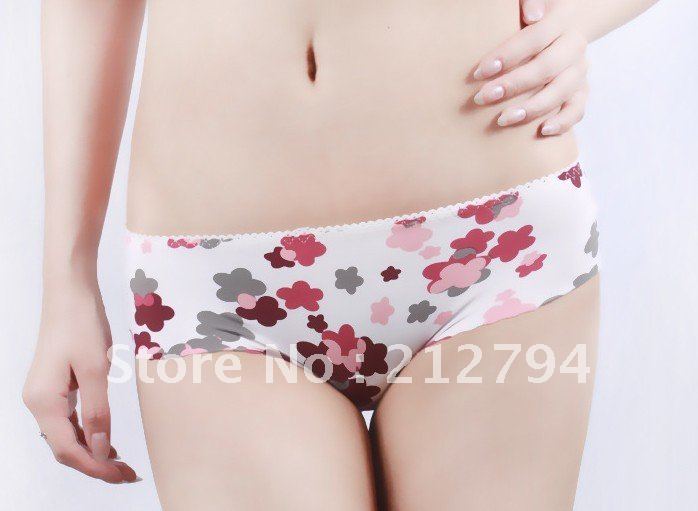 10piece/lot  hight quality women briefs Flower design  ladies sexy underwear