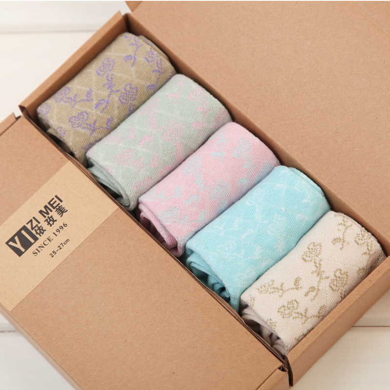 10x  female  vintage jacquard  gift socks