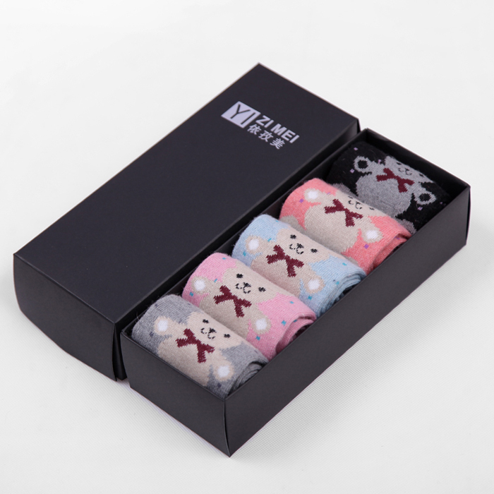 10x  female winter thickening thermal  bear gift socks