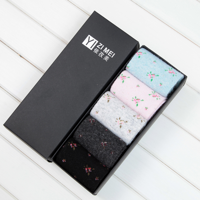 10x    female winter thickening thermal gift socks