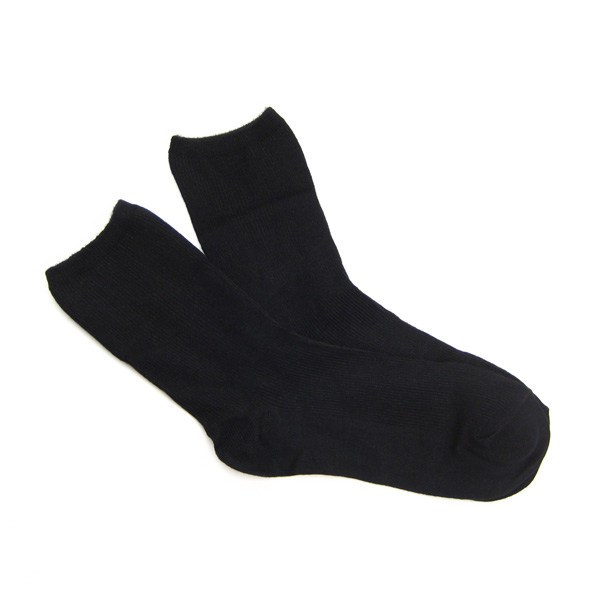 10x  New Feona black women's socks retractable roll-up hem double  (711)