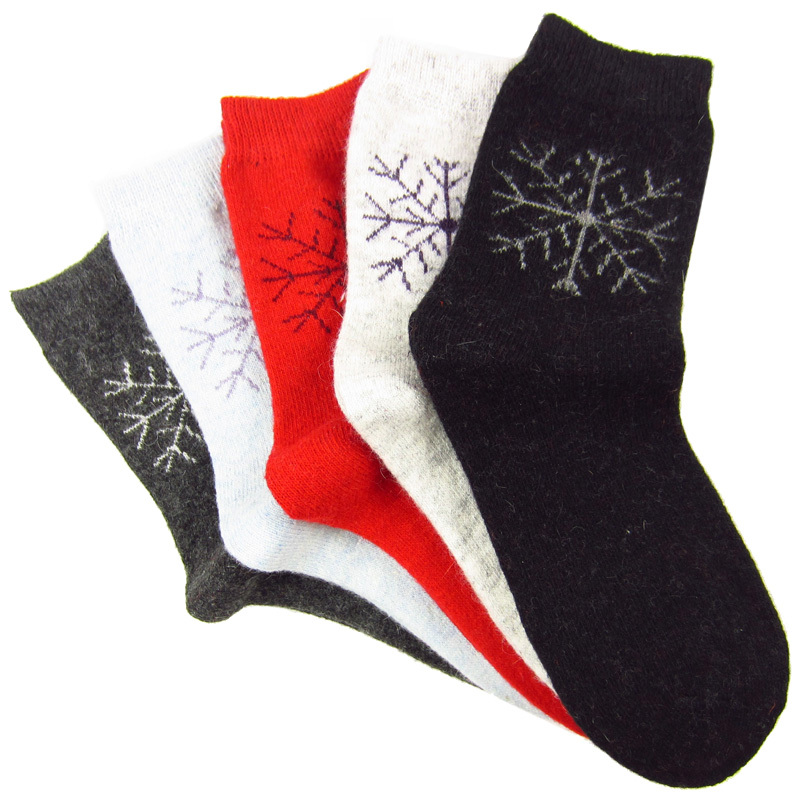 10x  New Feona thickening women's wool socks large thermal  chromophous (B358)