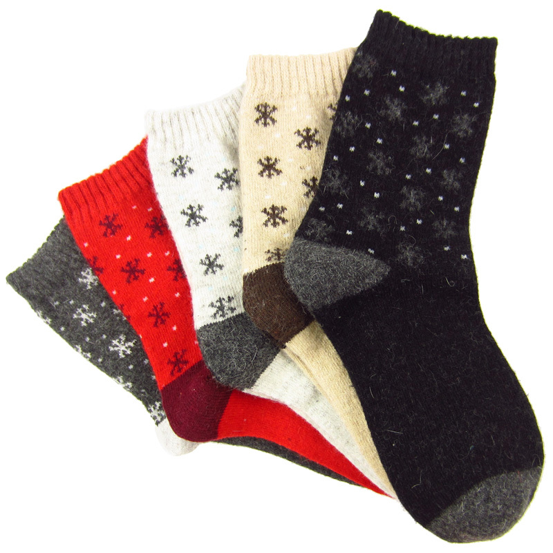 10x  New Feona thickening women's wool socks small thermal socks chromophous (B373)