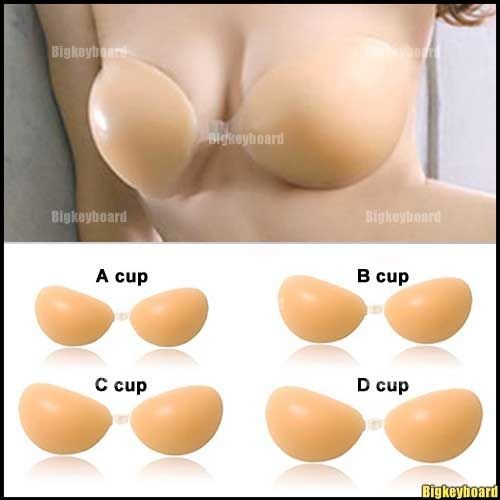 10xWomen Self Adhesive Strapless Backless Silicone Invisible Stick on Bra Free Shipping