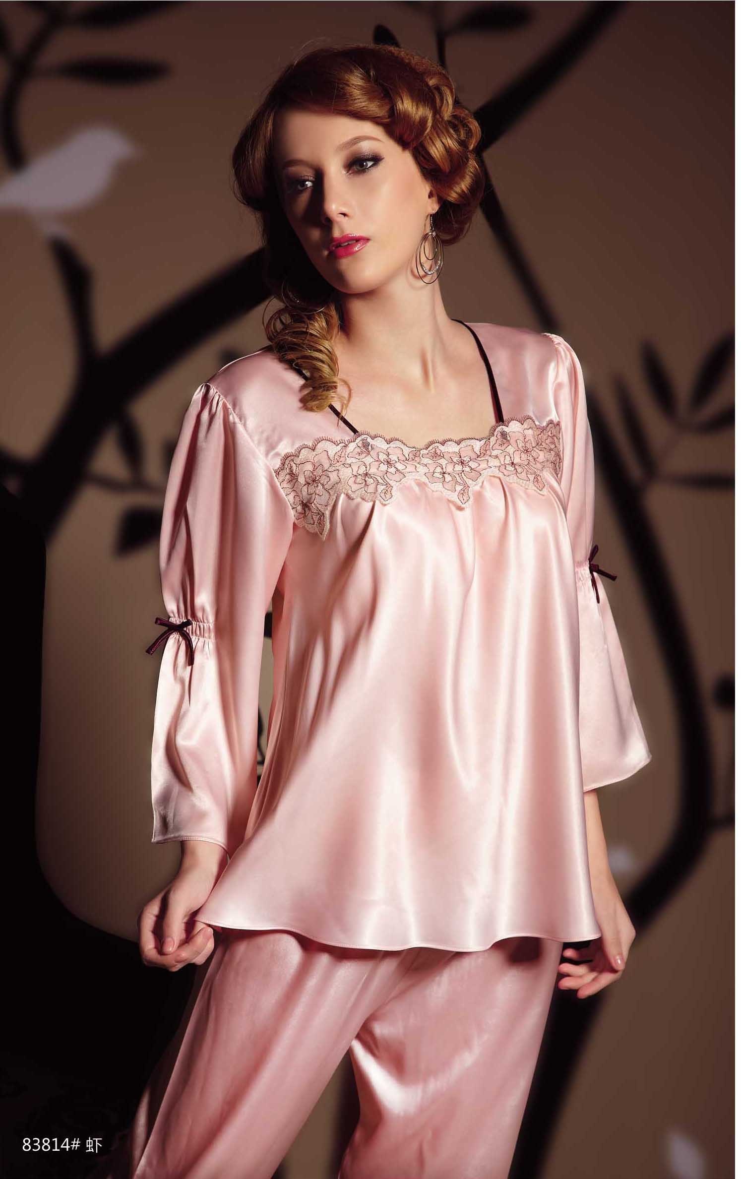 110 spring soft silk sleepwear lounge set 814 72