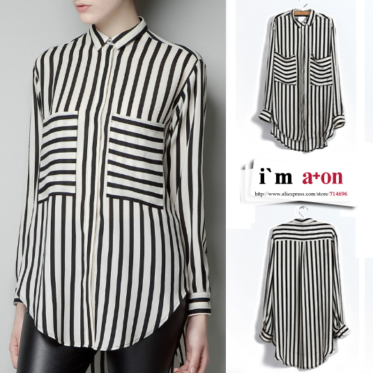 1162 axon retail 2013 new spring summer autumn fashion Chiffon slim fit long sleeves ol tops Shirts Blouse for women lady