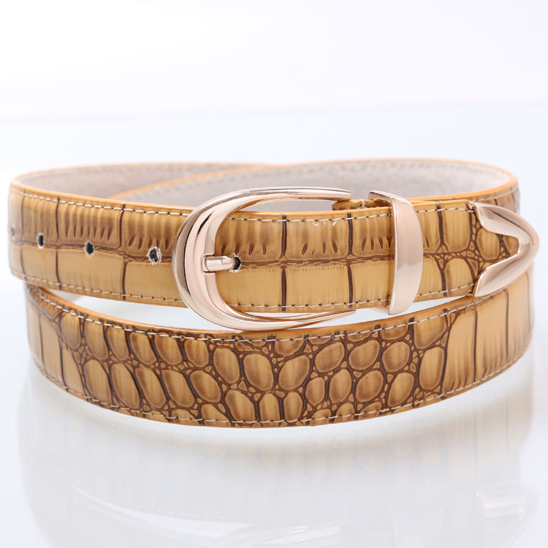 117 women's strap women's belt strap belt japanned leather serpentine pattern exquisite alloy buckle beautiful