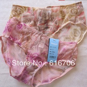 12-107D Free of shipping!!!Phantom rose  Sexy anti-microbial low waist panties