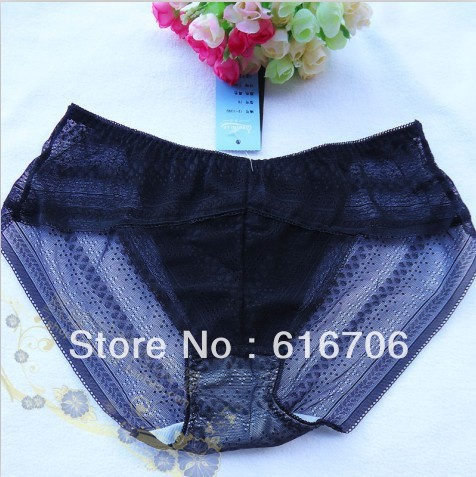 12-109D Free of shipping!!!Natural Sexy anti-microbial low waist panties