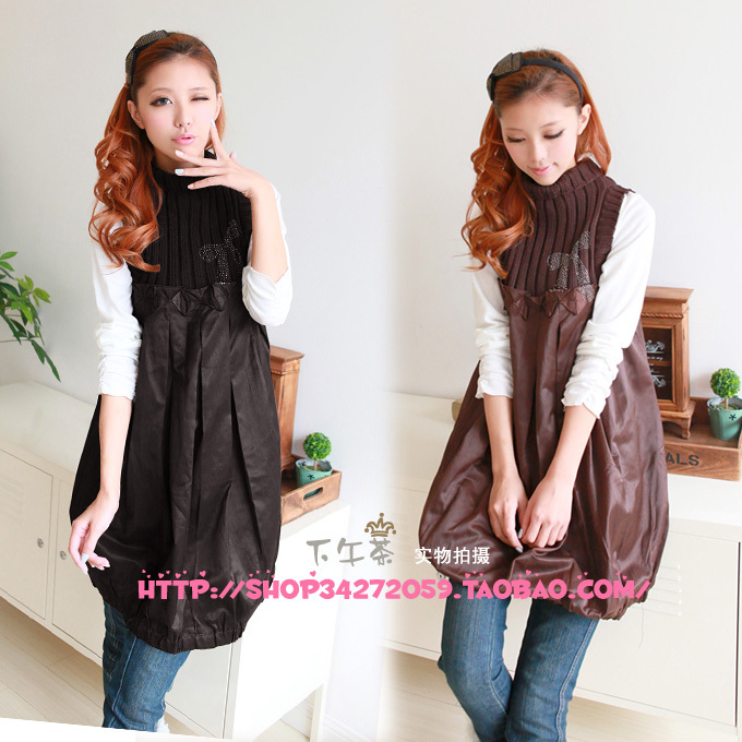 12.12 maternity clothing autumn maternity dress maternity vest skirt