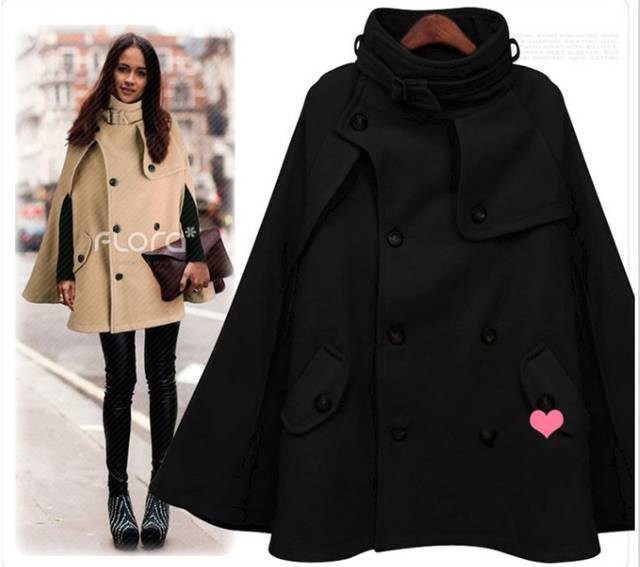 12 autumn and winter fashion maternity clothing double breasted woolen cloak overcoat maternity clothing outerwear