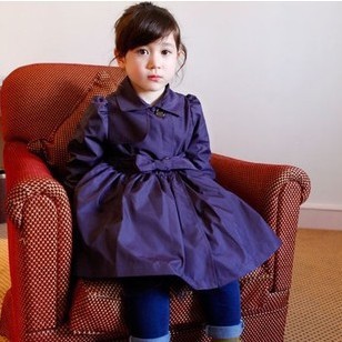 12 children's clothing female child autumn and winter lace skirt trench cardigan long design overcoat child outerwear