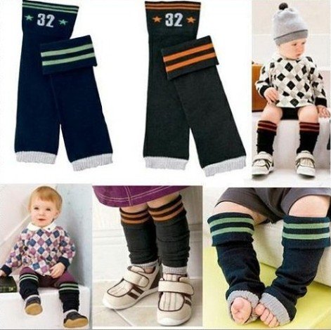 12 Pairs/lot Cotton Baby Leg Warmer Kid Socks Infant Legging Knee Pad Free Shipping