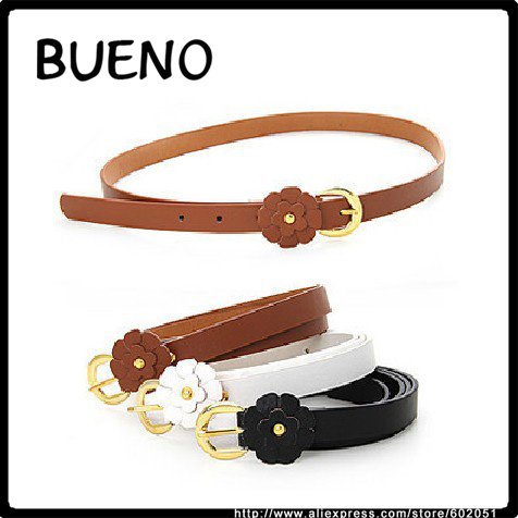 12 pcs/lots NEW Design Women Ladies Fashion PU Leather Belts Designer Flower Apperal Accessories HOT Selling P015