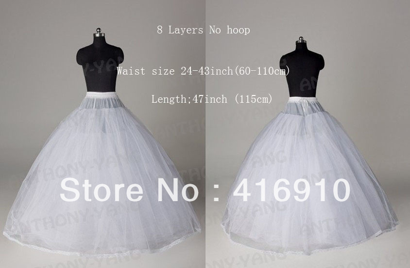12 Style White A Line/Fishtail/Hooples Crinoline Petticoat/Underskirt For Wedding 12