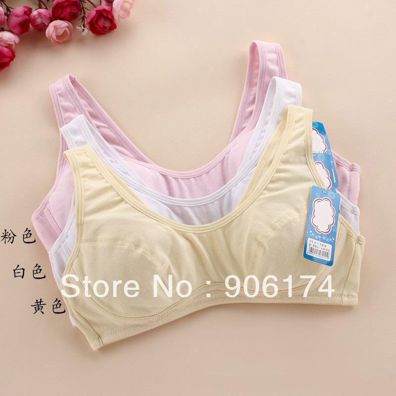 12 to 16 years old girls adolescence cotton tank tops,young sport bras