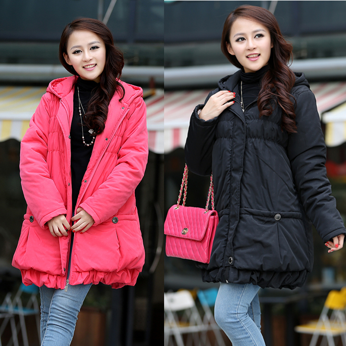12 winter maternity clothing maternity thickening sweet gentlewomen wadded jacket outerwear thermal cotton-padded jacket