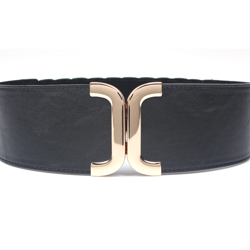 12 women's genuine leather elastic waist all-match decoration wide belt women's fashion cronyism