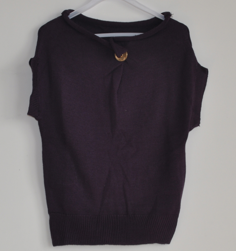 12 Women sleeveless pullover wool sweater twinset sweater slim Women 371