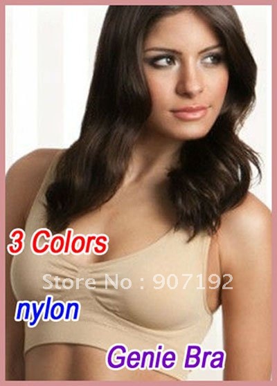 120 pcs/lot Comfort Bras Genie Bra(3 color a set no other select) Seamless Removable Pads sport style ,ahh bra(OPP bag)