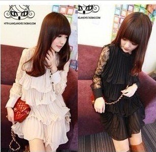 1201 # 2012 with lotus leaf spring bud silk dress layer for joining together