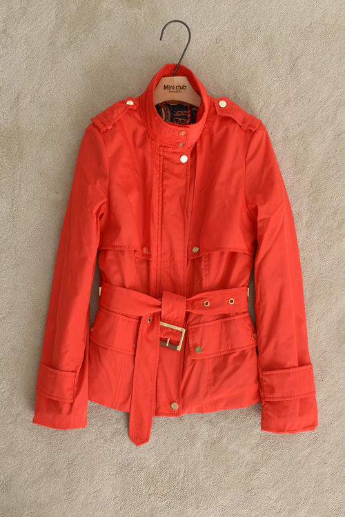 12055 13 spring smart stand collar tweed short trench