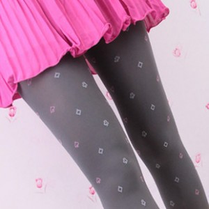 120D Autumn pantyhose heart and poker patterns sexy tight for women