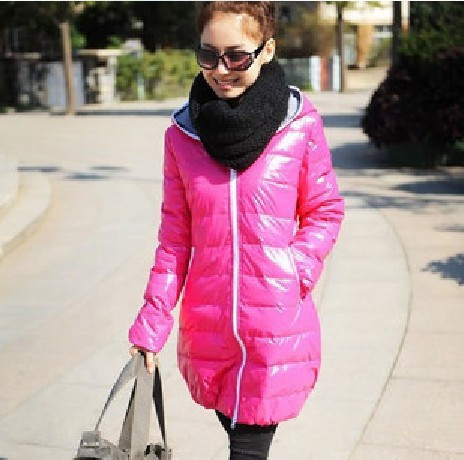 1212 2011 women's long-sleeve medium-long down coat down coat