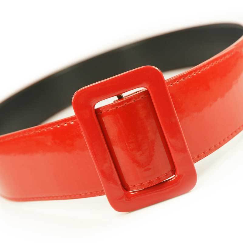 1262 women's belt decoration belt japanned leather belt paintless pin buckle belt brief