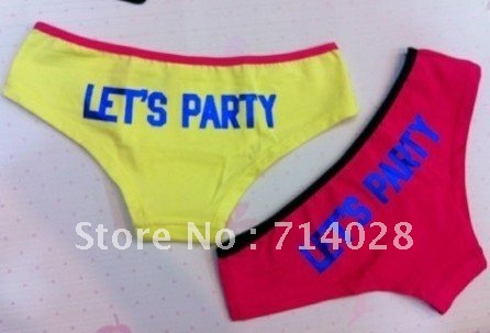 12pcs/lot Free shipping VS Pink Only panties, womens panties, ladies panties, Cotton panties, three colors