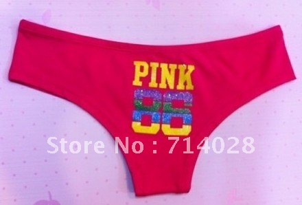 12pcs/lot Free shipping VS Pink panties, womens panties, ladies panties, Cotton panties -- Love Pink