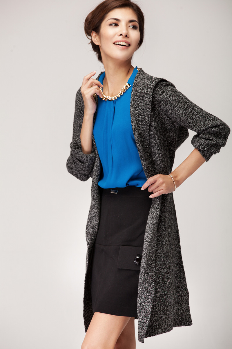 12sew09170 elegant fashion elegant cap bathrobes wool trench v-40 , g-20
