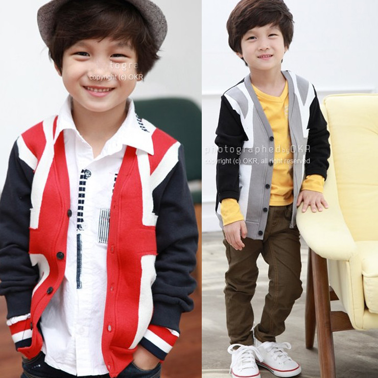 13 spring fashion child torx loop pile cardigan male female child outerwear Free Shipping
