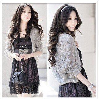 1381 Korean women's fashion new year 2012 COPINE knitting shirts wave cutout shawl