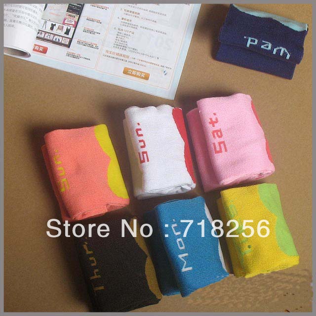 14pairs   One   Week Funny Children Girl Ankle Socks WAD13