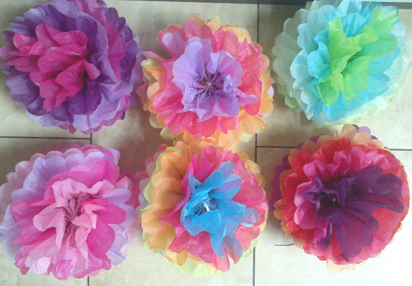 15 colorful mixed color paper flowers christmas birthday decoration paper hydrangea flower